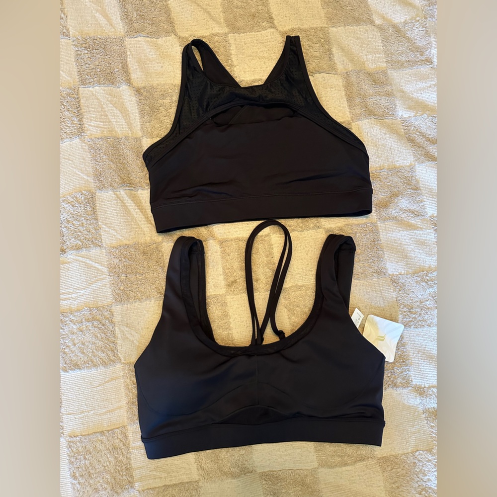 Fabletics Black Sports Bra Duo